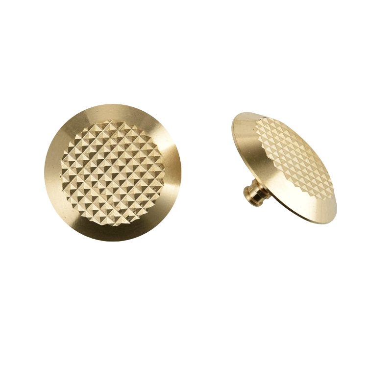 Indicadores t&aacute;ctiles de superficie para caminar de diamante de lat&oacute;n, c&uacute;pulas para persianas RY-DB203
